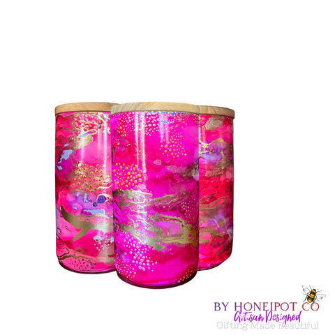 Midnight Pink Escapades LRG Canisters